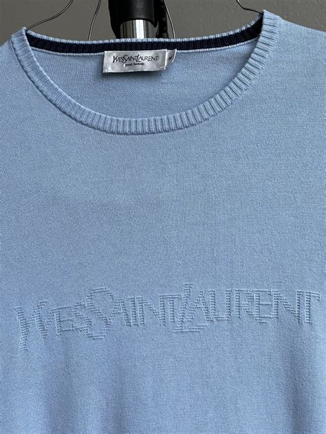 ysl crewneck|YSL knitted hoodie.